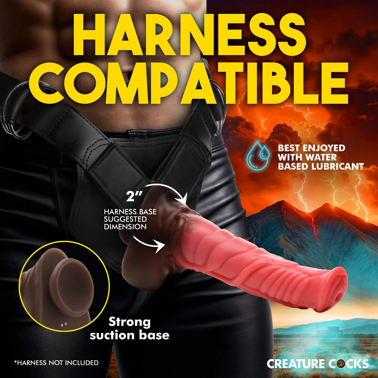 Deluxe Centaur Dildo Vibrant & Va-et-Vient en Silicone