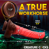 Deluxe Centaur Dildo Vibrant & Va-et-Vient en Silicone
