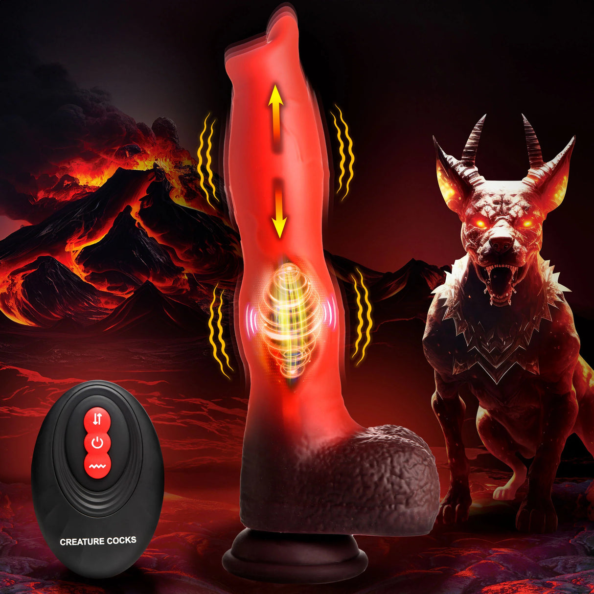 Ramming Hound Dildo Vibant & Va-et-Vient