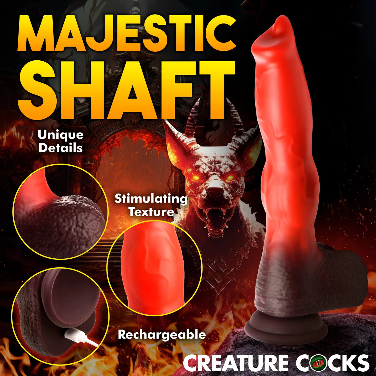 Ramming Hound Dildo Vibant & Va-et-Vient