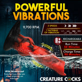 Vibra Beast Dildo Vibrant en Silicone
