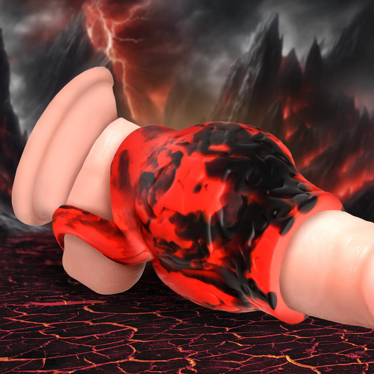 Hell Hound Penis Sleeve with Ball Stretcher