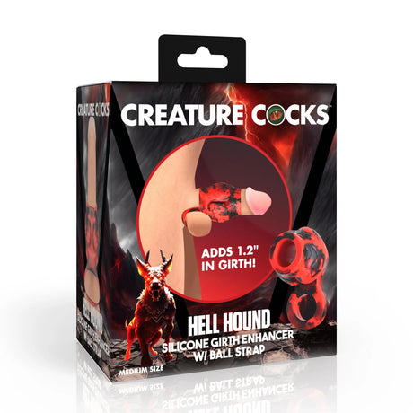 Hell Hound Penis Sleeve with Ball Stretcher