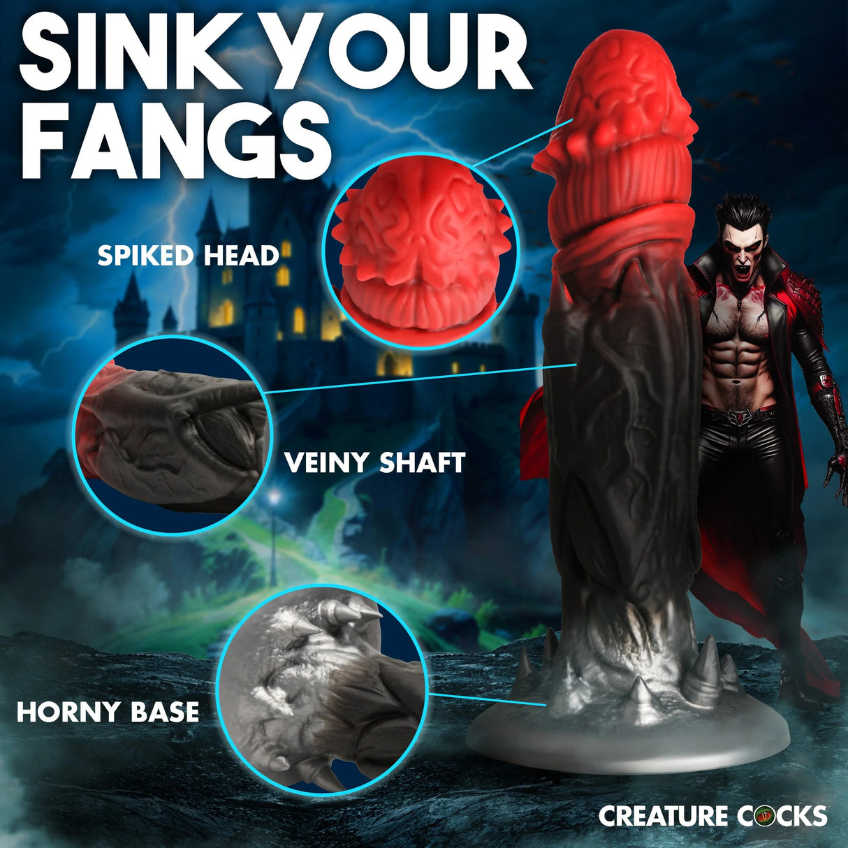 Count Cockula Dildo en Silicone