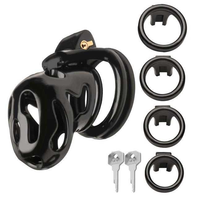 Master Series - Hard Stop Double Ring Chastity Cage - Boutique Séduction