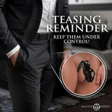 Master Series - Hard Stop Double Ring Chastity Cage - Boutique Séduction