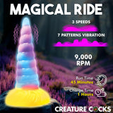 Unicorn Glow-in-the-Dark Vibrating Dildo