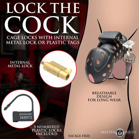 Master Series - Lock Down Chastity Cage - Boutique Séduction