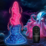 Deluxe Lord Kraken Vibrating Glow-in-the-Dark Dildo