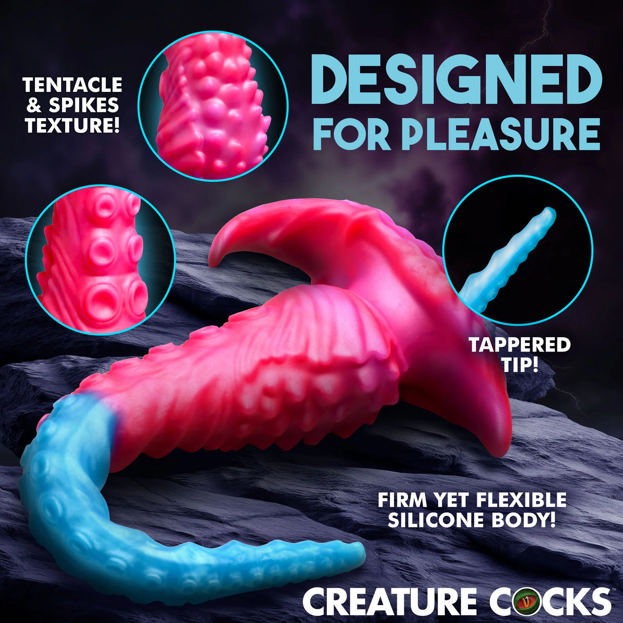 Dildo Vibropus Vibrant en Silicone