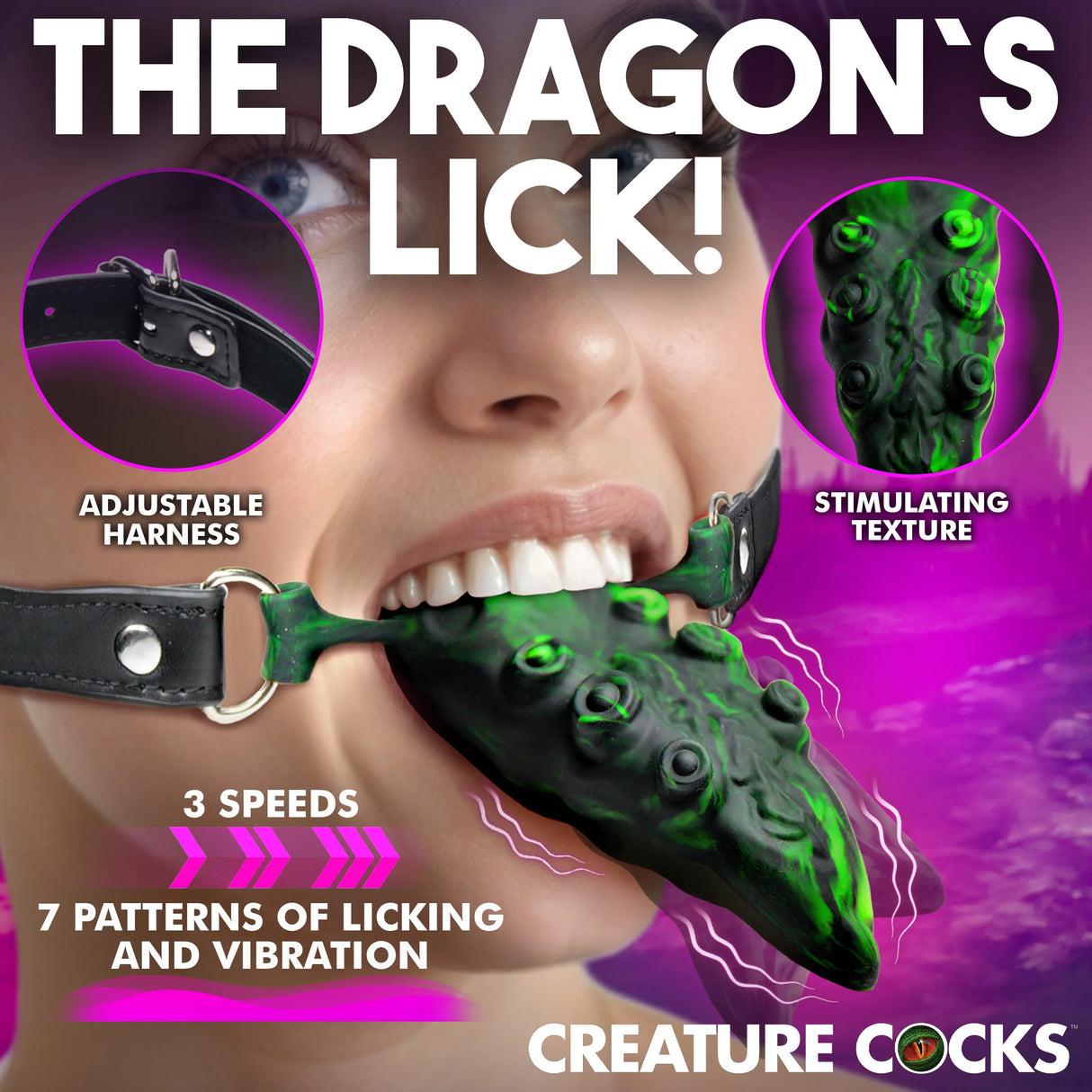 Stimulateur Oral Dragon's Lick Vibrant