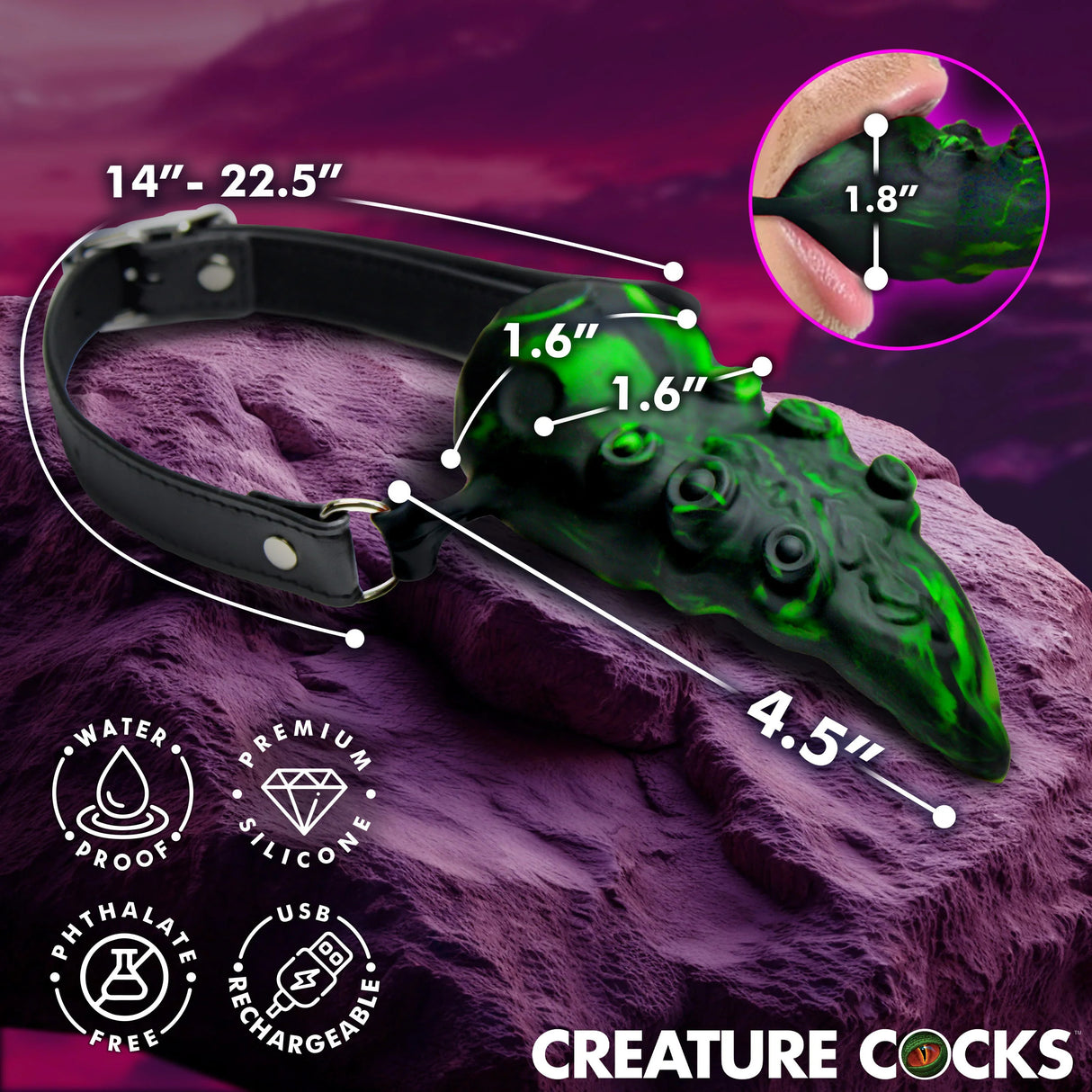 Stimulateur Oral Dragon's Lick Vibrant