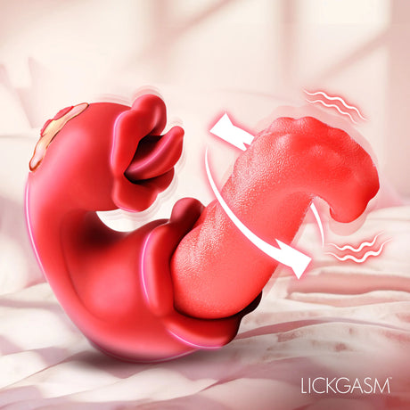 Vibrateur Lick Lasher à Double Stimulation