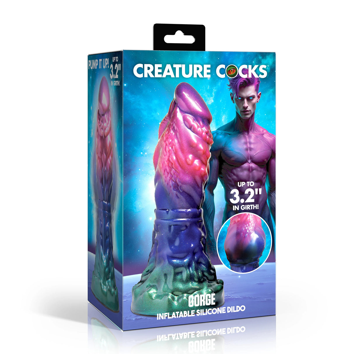 Dildo Gorge Gonflable en Silicone