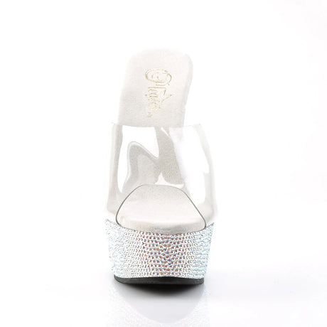 Jeweled Platform Sandals 6" Heel Pleaser Shoes - Boutique Séduction