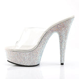 Jeweled Platform Sandals 6" Heel Pleaser Shoes - Boutique Séduction
