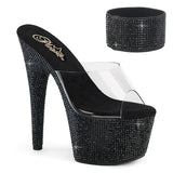 Plartform Sandals Bejeweled 7" Heel Pleaser Shoes - Boutique Séduction