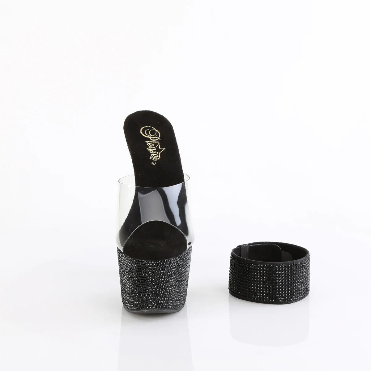 Plartform Sandals Bejeweled 7" Heel Pleaser Shoes - Boutique Séduction