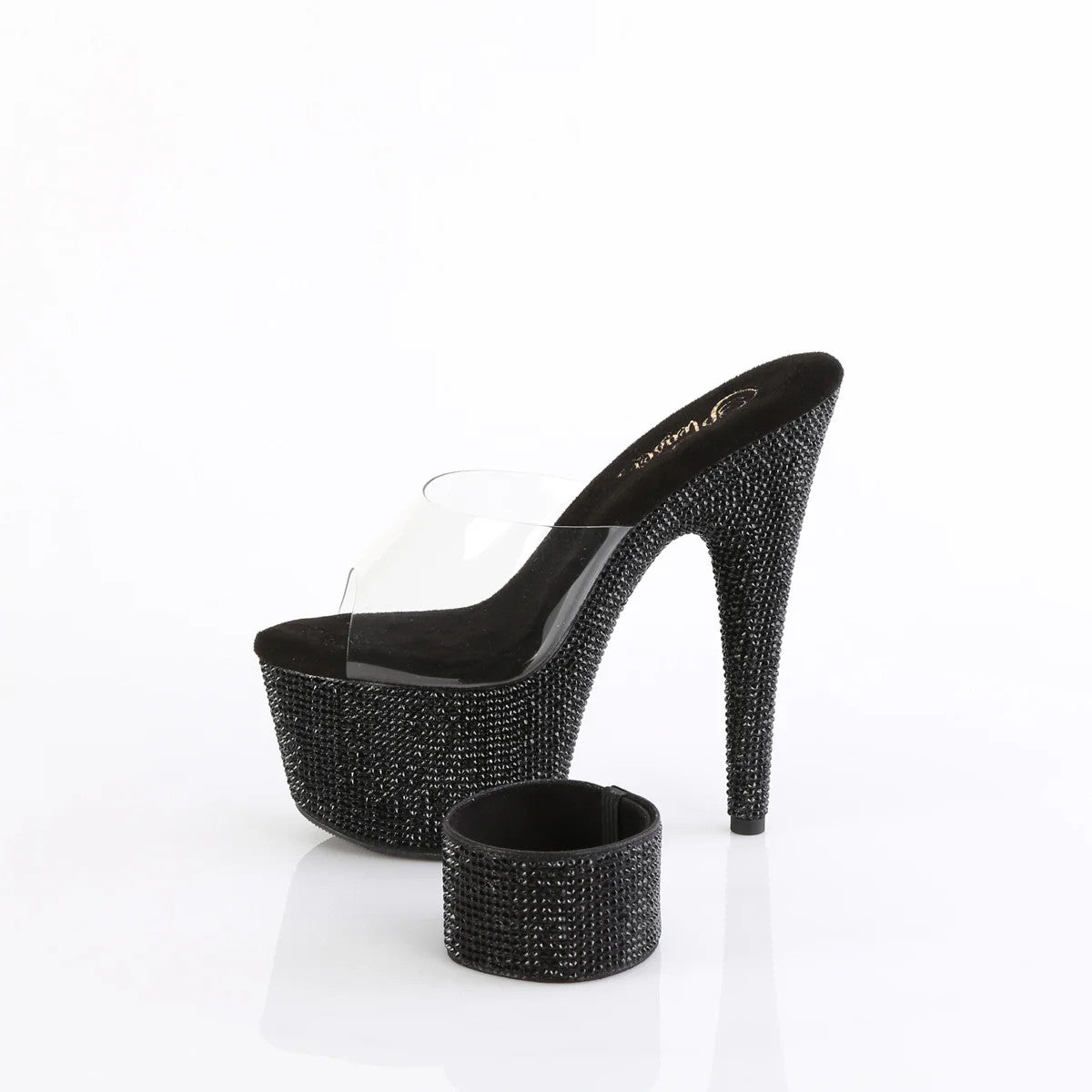 Plartform Sandals Bejeweled 7" Heel Pleaser Shoes - Boutique Séduction