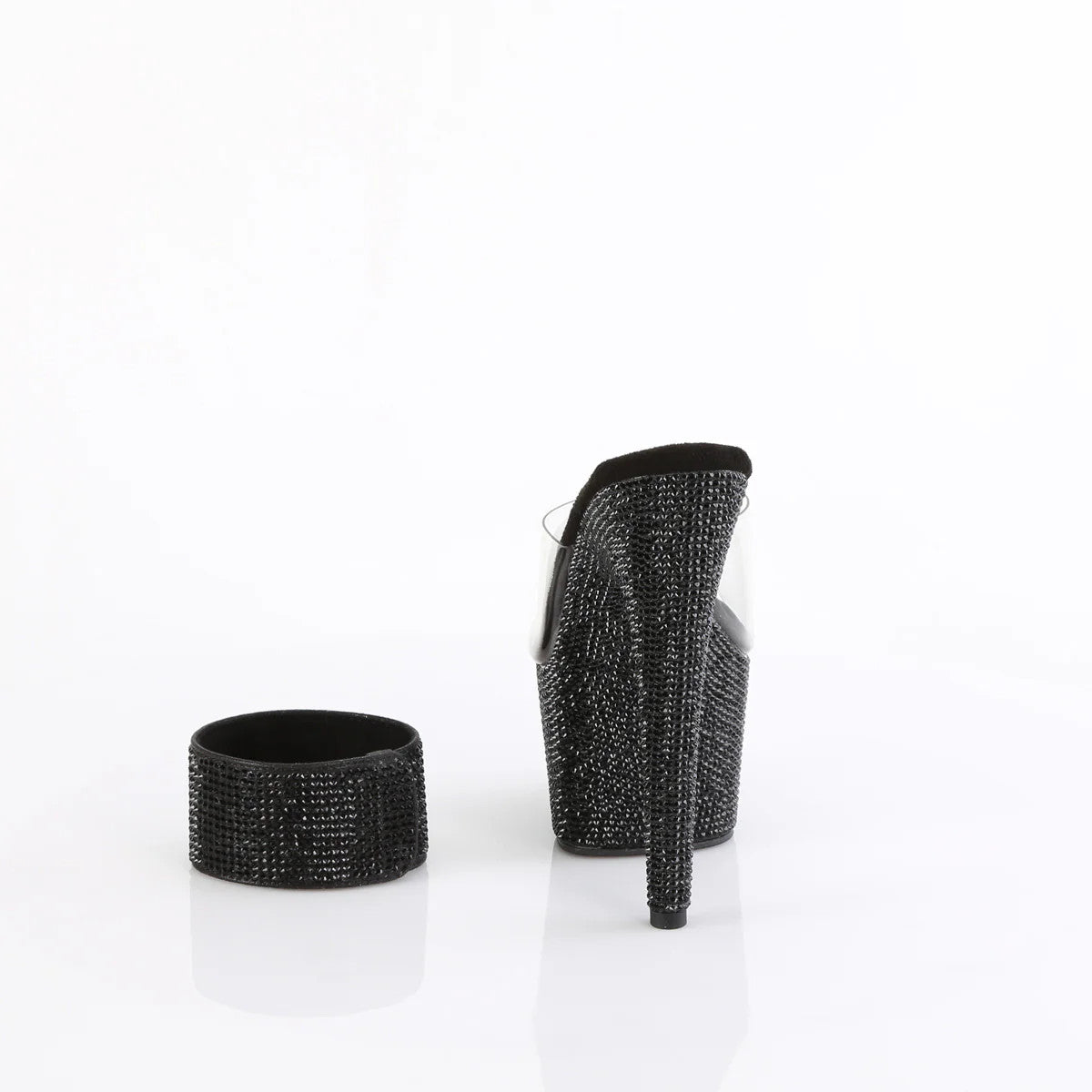 Plartform Sandals Bejeweled 7" Heel Pleaser Shoes - Boutique Séduction