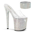 Platform Sandals Bejeweled 8" Heel Pleaser Shoes - Boutique Séduction