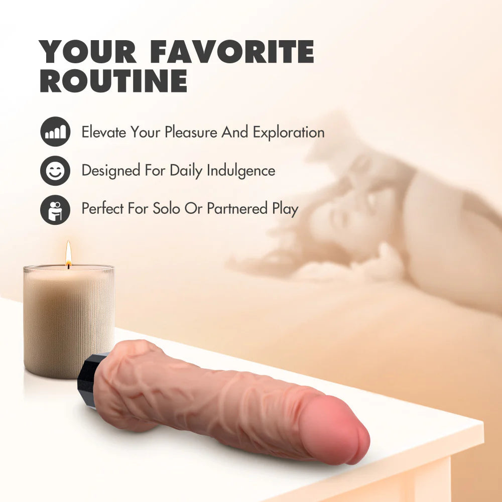 Dr. Webber 9.75" Realistic Vibrating G-Spot Dildo