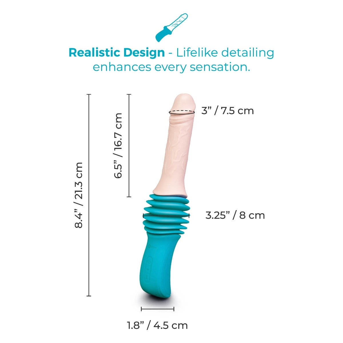 Machine Sexuelle avec Dildo Réaliste Va-et-Vient