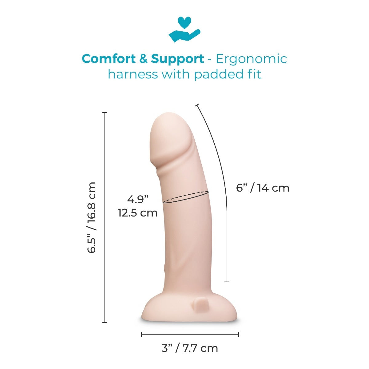 Ensemble de Strap-On Dildo Réaliste Vibrant
