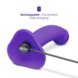 Ensemble Strap-On Dildo Vibrant Incurvé de 6,5po