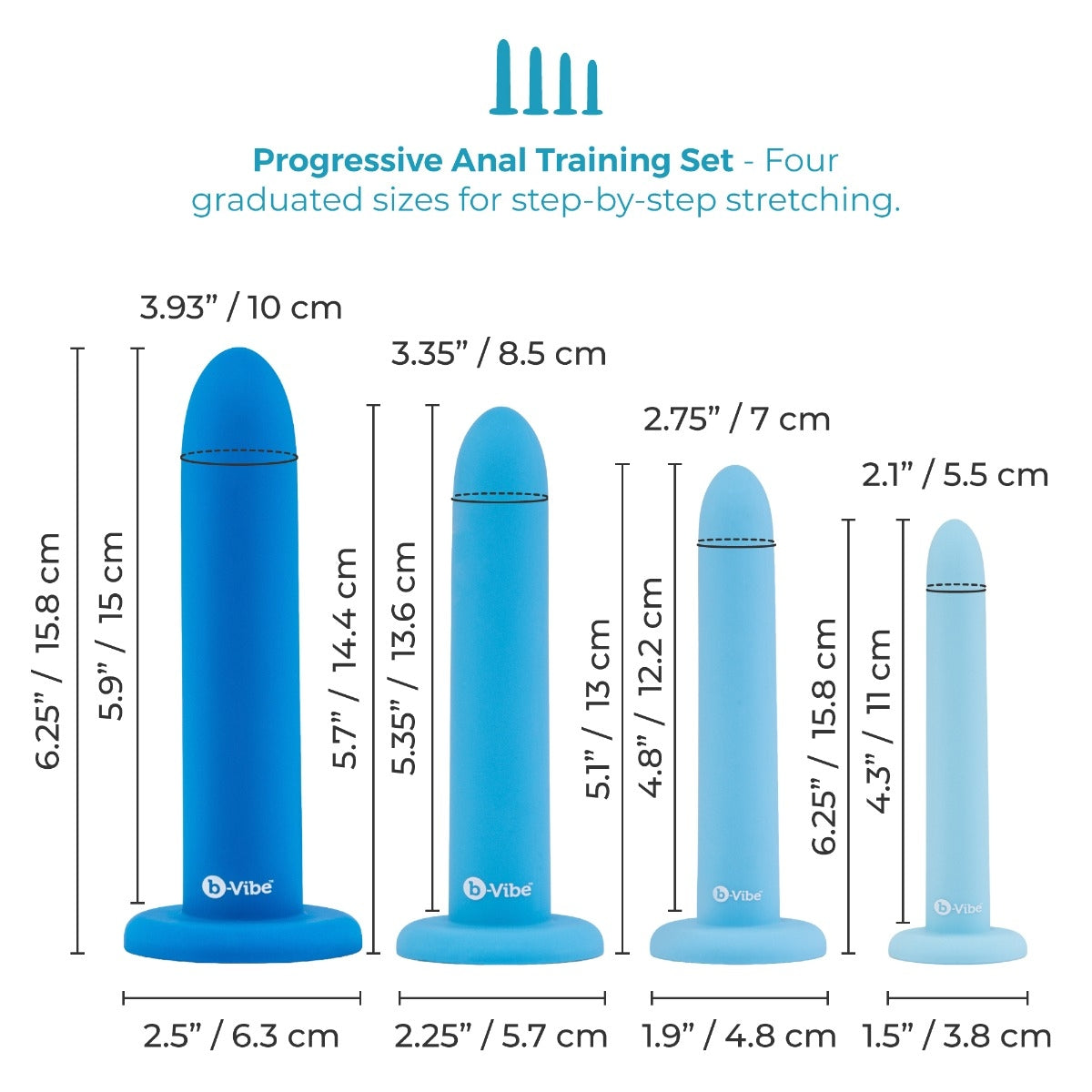Silicone Anal Training Dilator Set