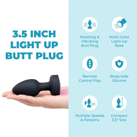 Plug Anal Lumineux de 3,5 pouces