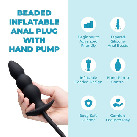 Plug Anal Gonflable avec Pompe Manuelle