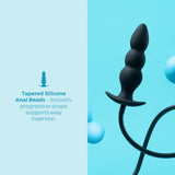 Beaded Inflatable Anal Plug with Hand Pump