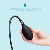 Beaded Inflatable Anal Plug with Hand Pump