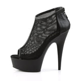 Platform Peep Toe Bootie 6" Heel Pleaser Shoes - Boutique Séduction