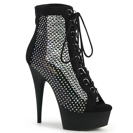 Pleaser Shoes - Peep Toe Ankle Boot Delight 6" Heel - Boutique Séduction