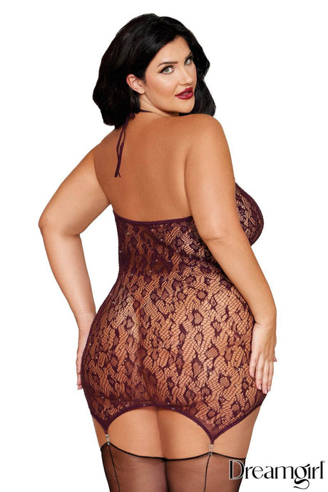 Dreamgirl International - Leopard Lace Chemise - Boutique Séduction