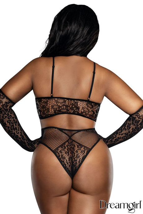 Ensemble 3Pc en Dentelle Léopard