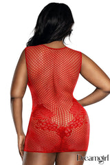 Dreamgirl International - Big Net & Lace Chemise - Boutique Séduction