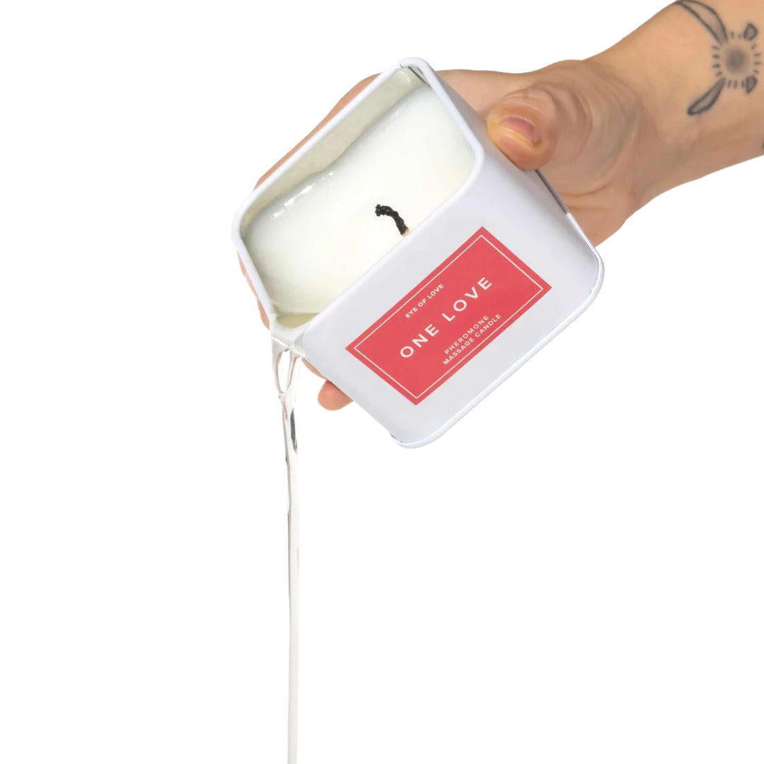Classic Pheromone Massage Candle - One Love