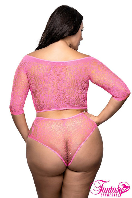 Fantasy Lingerie - Rhinestone 2Pc Set - Boutique Séduction
