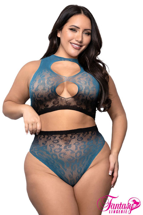 Fantasy Lingerie - Ombré Leopard 2Pc Set - Boutique Séduction