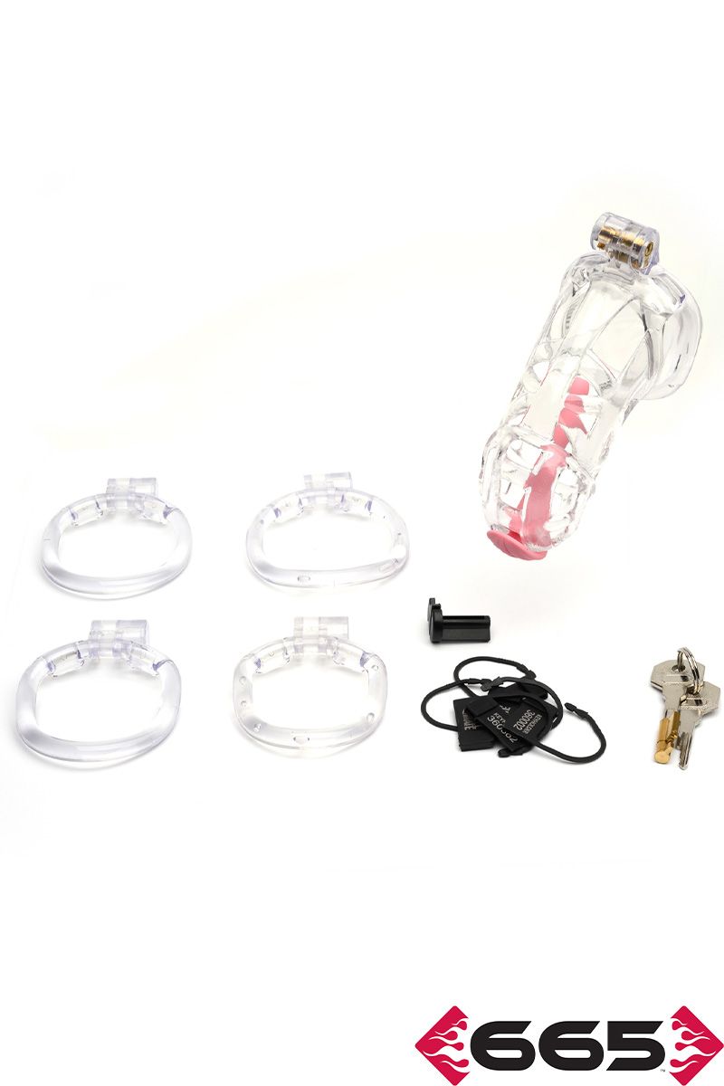 CellMate - Guardian Clear Chastity Cage - Boutique Séduction