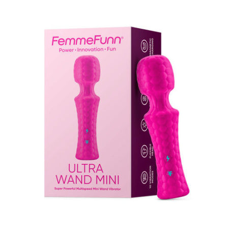 FemmeFunn - Ultra Wand Mini Multispeed Mini Wand Vibrator - Boutique Séduction
