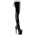 Pleaser Shoes - Stretch Thigh High Boot 8" Heel - Boutique Séduction
