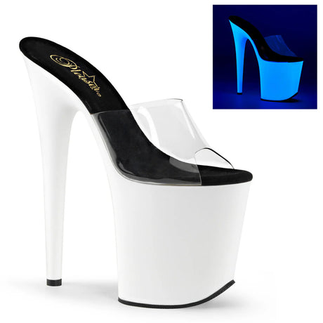 Pleaser Shoes - Platform UV reactive Sandal 8" Heel - Boutique Séduction