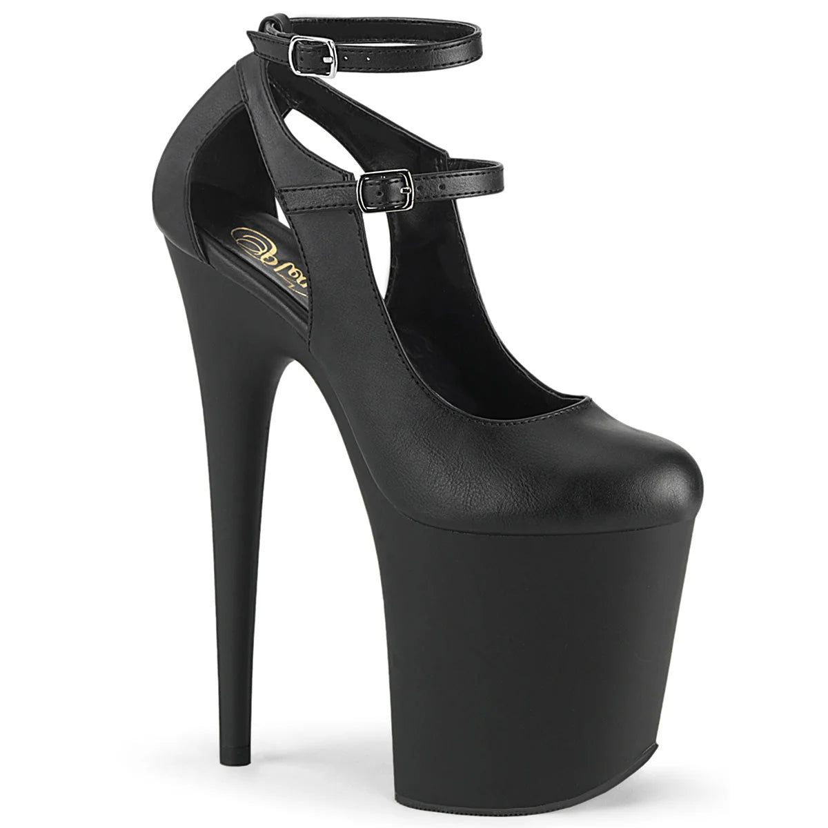 Flamingo Platform Mary Jane Pumps 8" Heels
