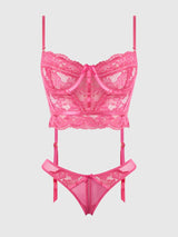 Harlow 2pc Lace & Mesh Set House Of Desire - Boutique Séduction
