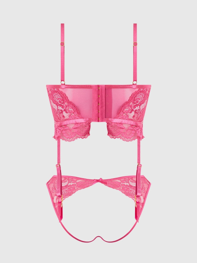 Harlow 2pc Lace & Mesh Set House Of Desire - Boutique Séduction