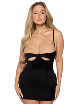 House Of Desire - Evangeline Satin & Chain Chemise - Boutique Séduction